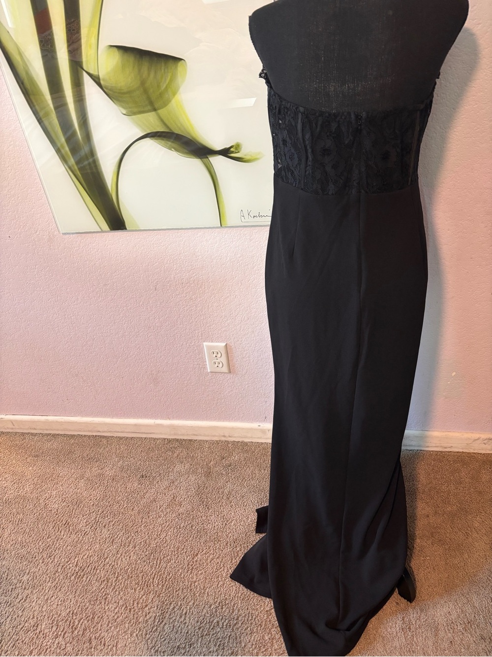 Lulus black strapless dress size XL - Picture 4 of 4
